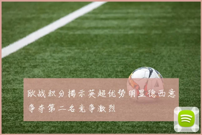 欧战积分揭示英超优势明显德西意争夺第二名竞争激烈
